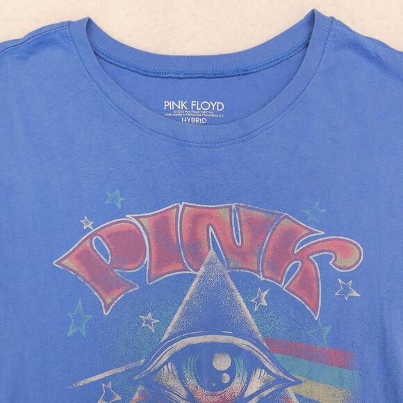 Pink Floyd Band Graphic Crew Neck T Shirt Adult Mens Size Large L Blue - Picture 1 of 9